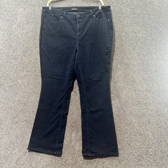 Talbots Flawless 5 Pocket Jeans Women 18W Bootcut Blue Denim 5 Pocket Casual - Picture 1 of 14